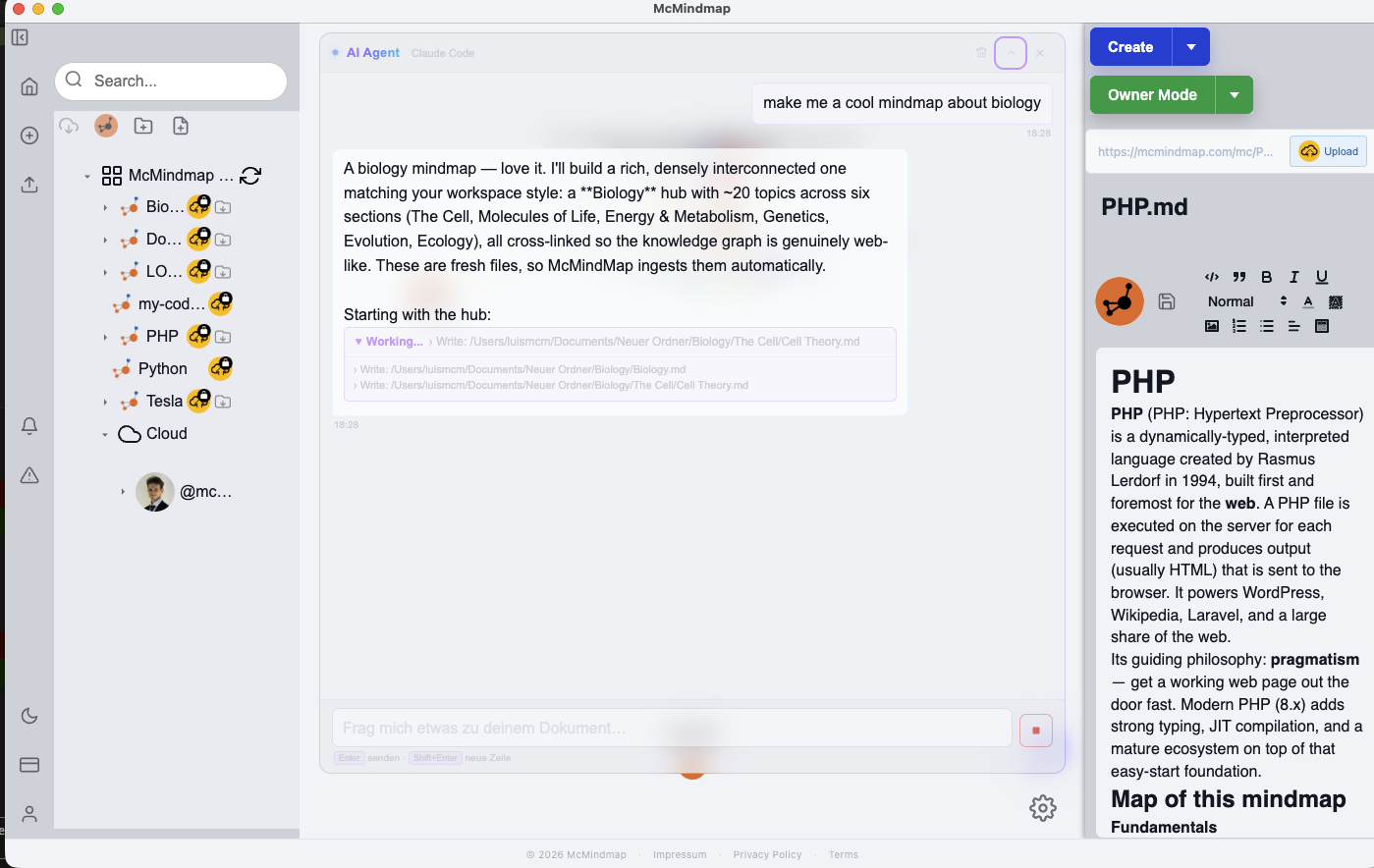 McMindmap AI agent